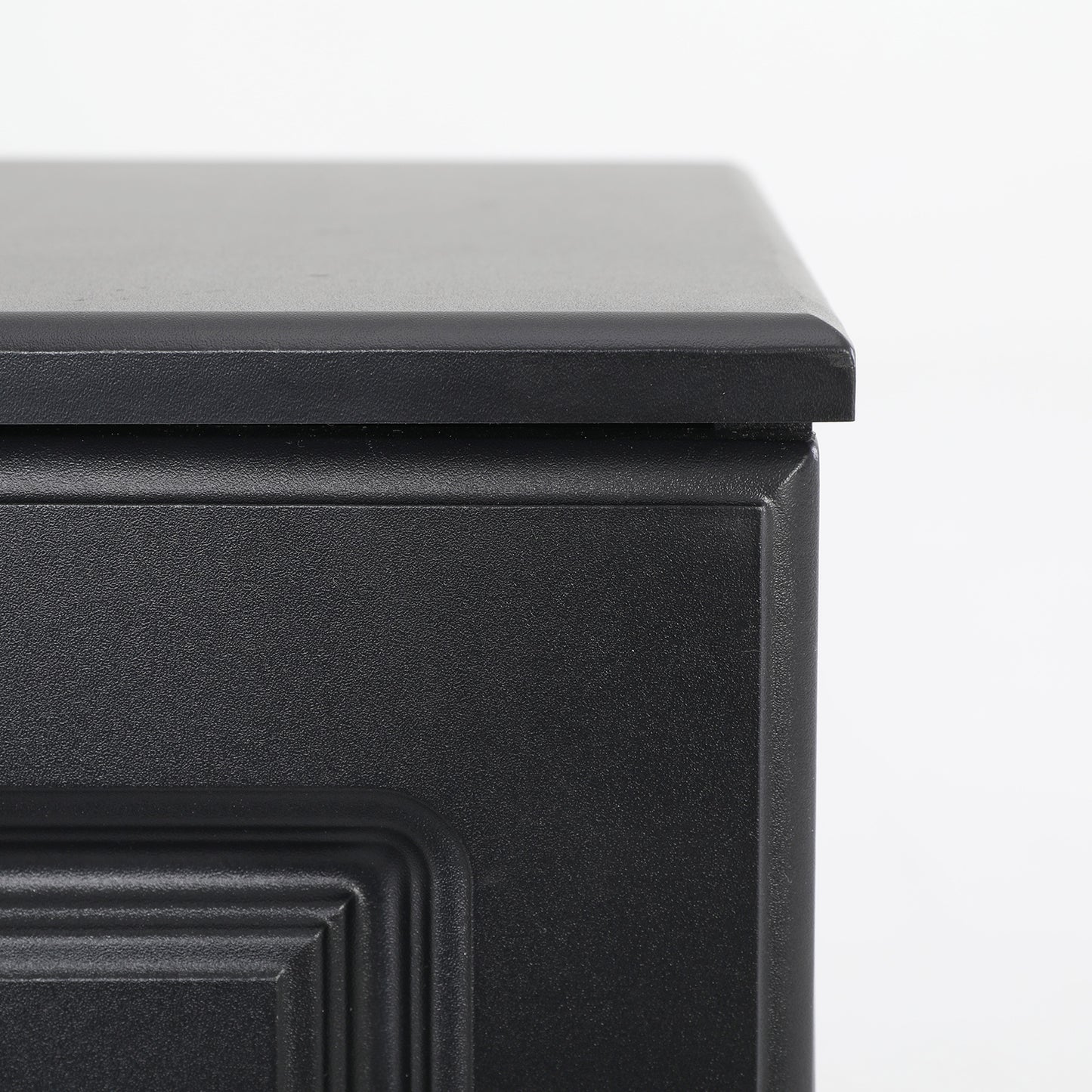 Bedside Table Side Storage Cabinet Nightstand Bedroom 2 Drawer KEVA BLACK - Cosy Abode