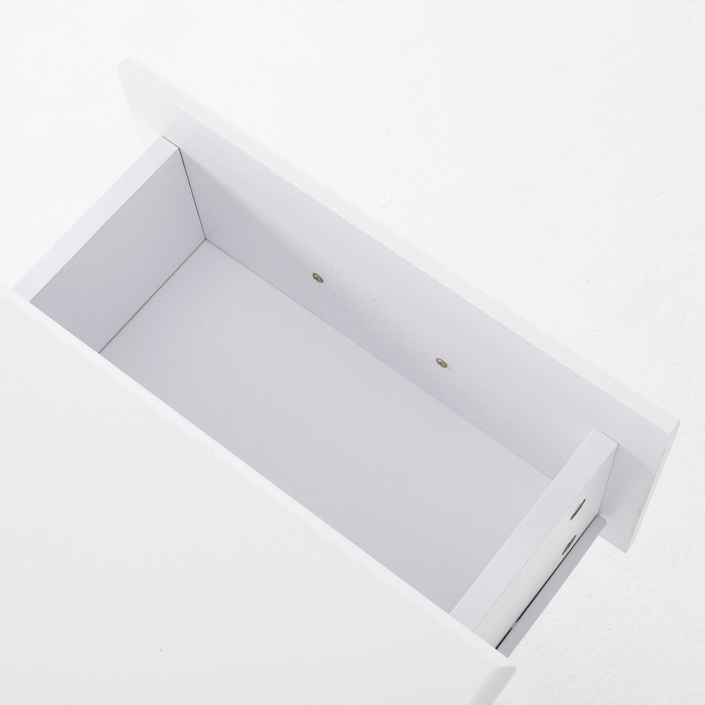 Bedside Table Side Storage Cabinet Nightstand Bedroom 2 Drawer KEVA WHITE - Cosy Abode