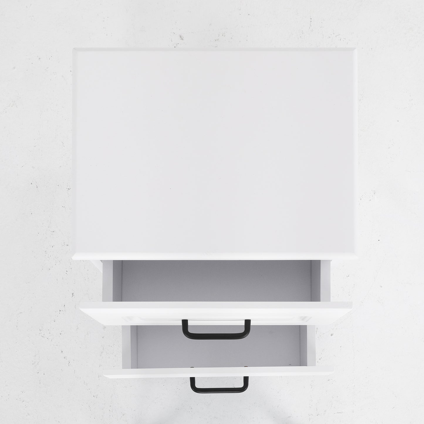 Bedside Table Side Storage Cabinet Nightstand Bedroom 2 Drawer KEVA WHITE - Cosy Abode