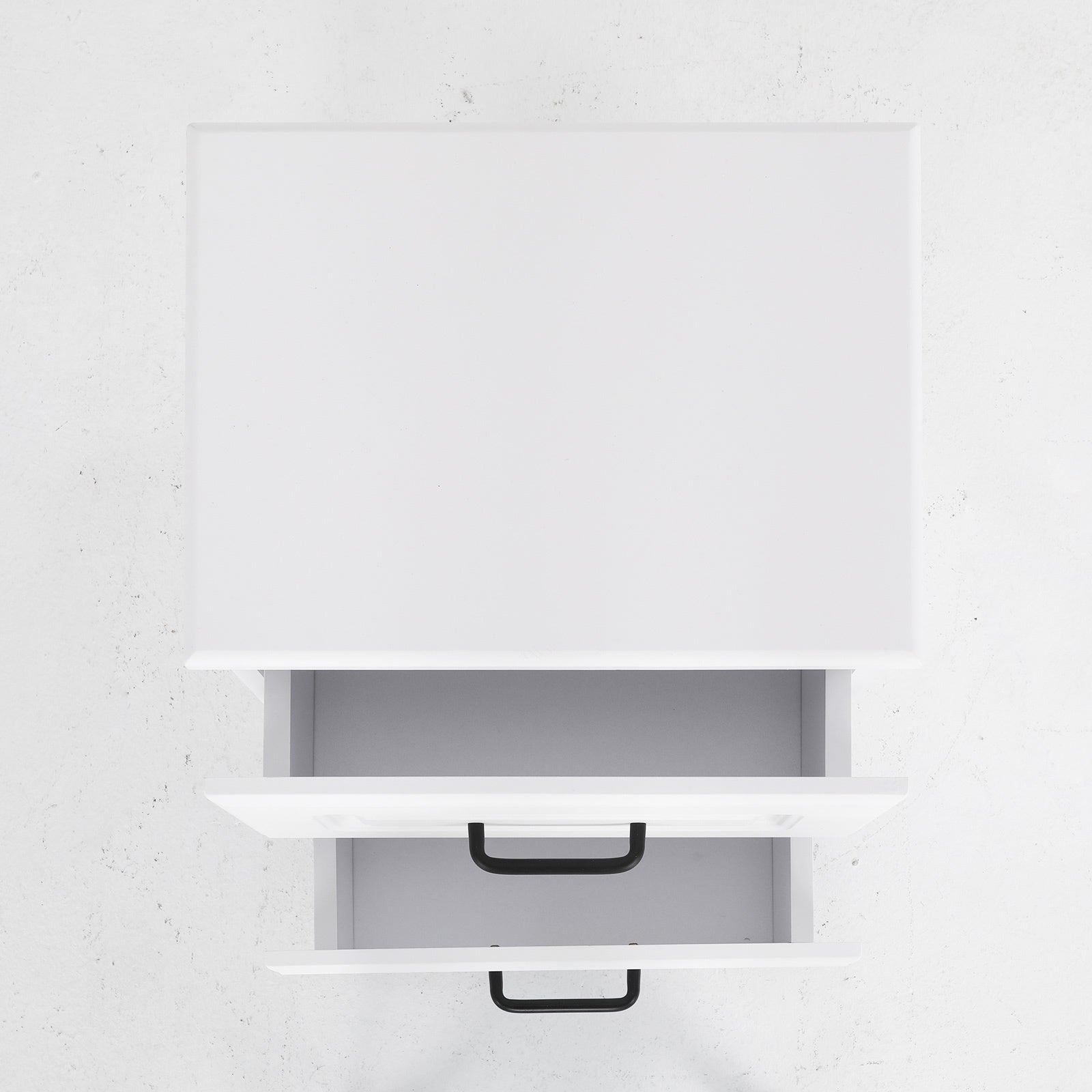Bedside Table Side Storage Cabinet Nightstand Bedroom 2 Drawer KEVA WHITE - Cosy Abode