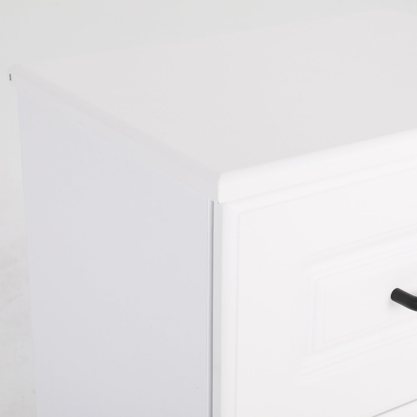 Bedside Table Side Storage Cabinet Nightstand Bedroom 2 Drawer KEVA WHITE - Cosy Abode