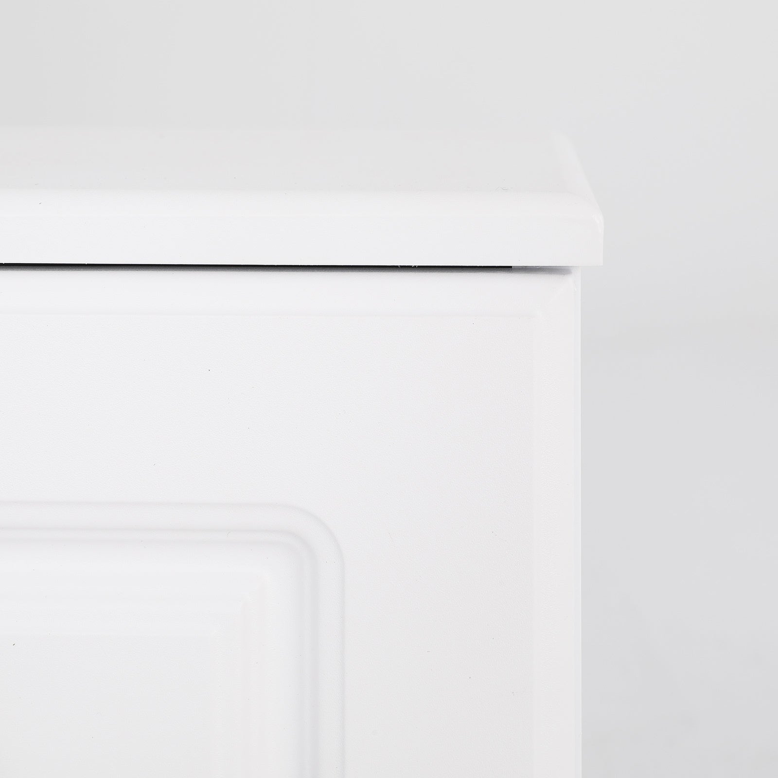 Bedside Table Side Storage Cabinet Nightstand Bedroom 2 Drawer KEVA WHITE - Cosy Abode