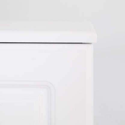 Bedside Table Side Storage Cabinet Nightstand Bedroom 2 Drawer KEVA WHITE - Cosy Abode