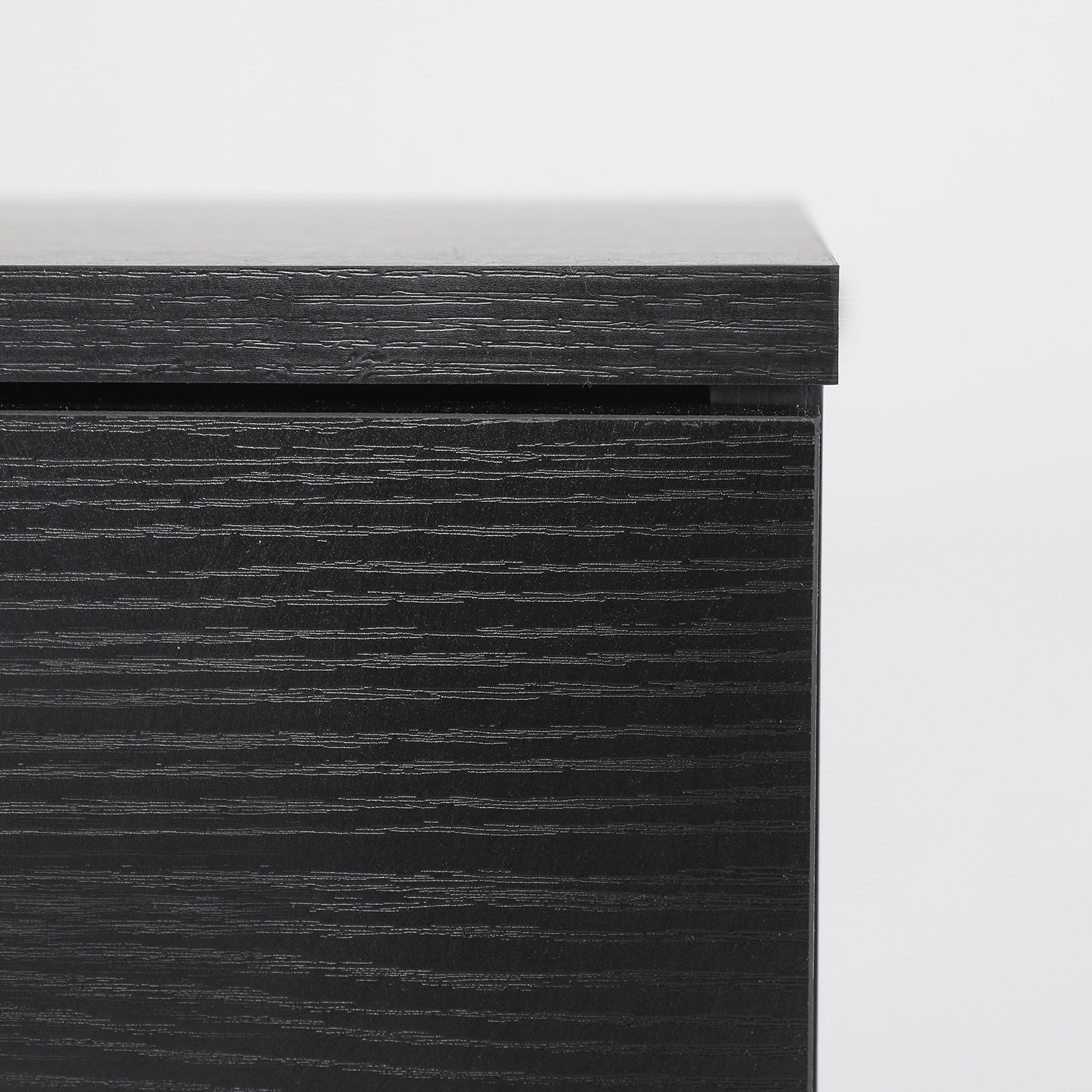 Bedside Table Side Storage Cabinet Nightstand Bedroom 1 Drawer 1 Shelf ELLA - BLACK - Cosy Abode