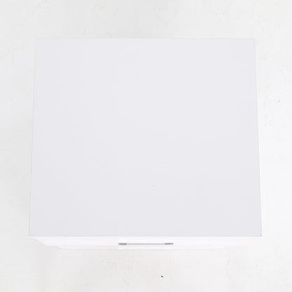 Bedside Table Side Storage Cabinet Nightstand Bedroom 1 Drawer 1 Shelf ELLA - WHITE - Cosy Abode
