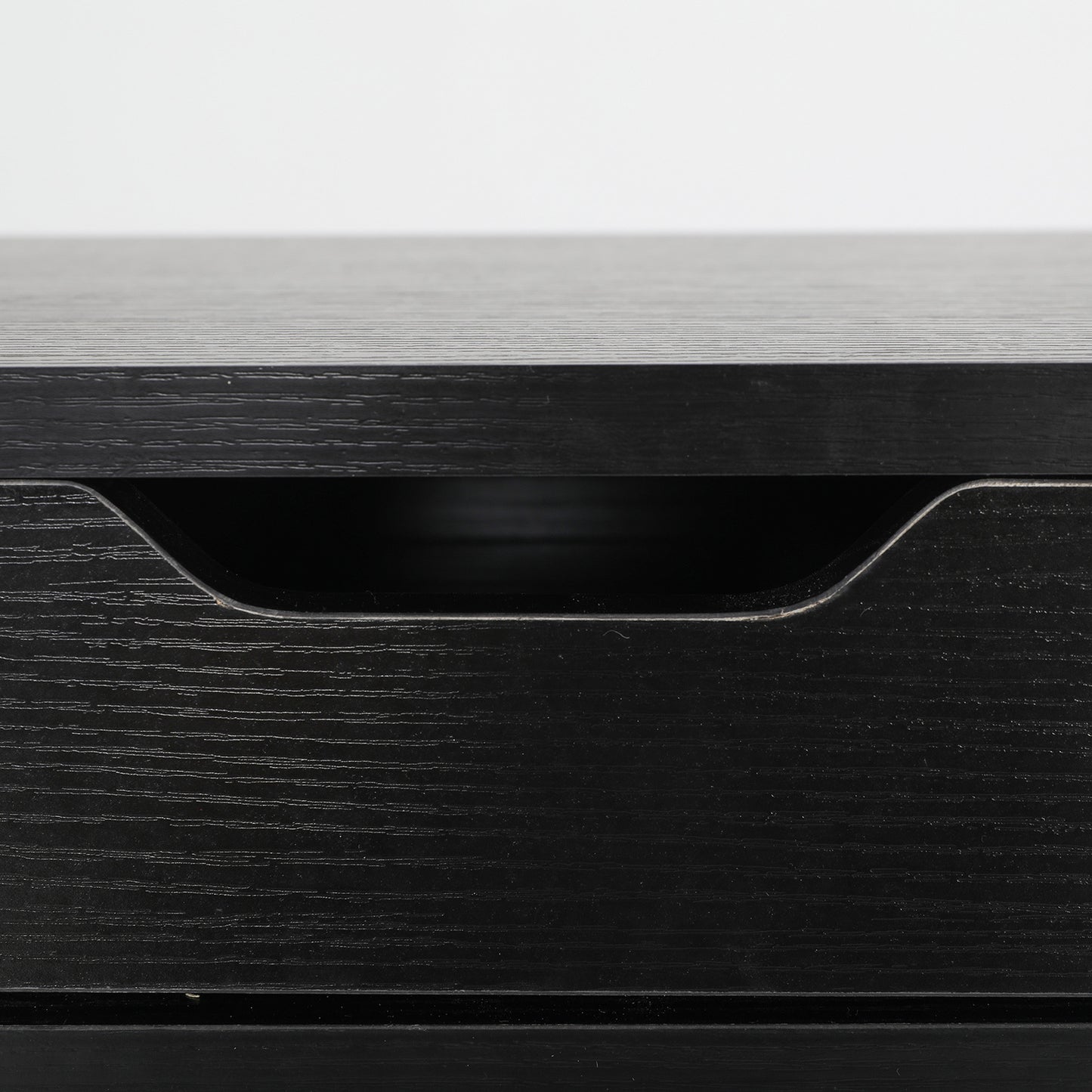 Bedside Table 2 Drawer Wood Leg Storage Cabinet Nightstand SUZY BLACK - Cosy Abode