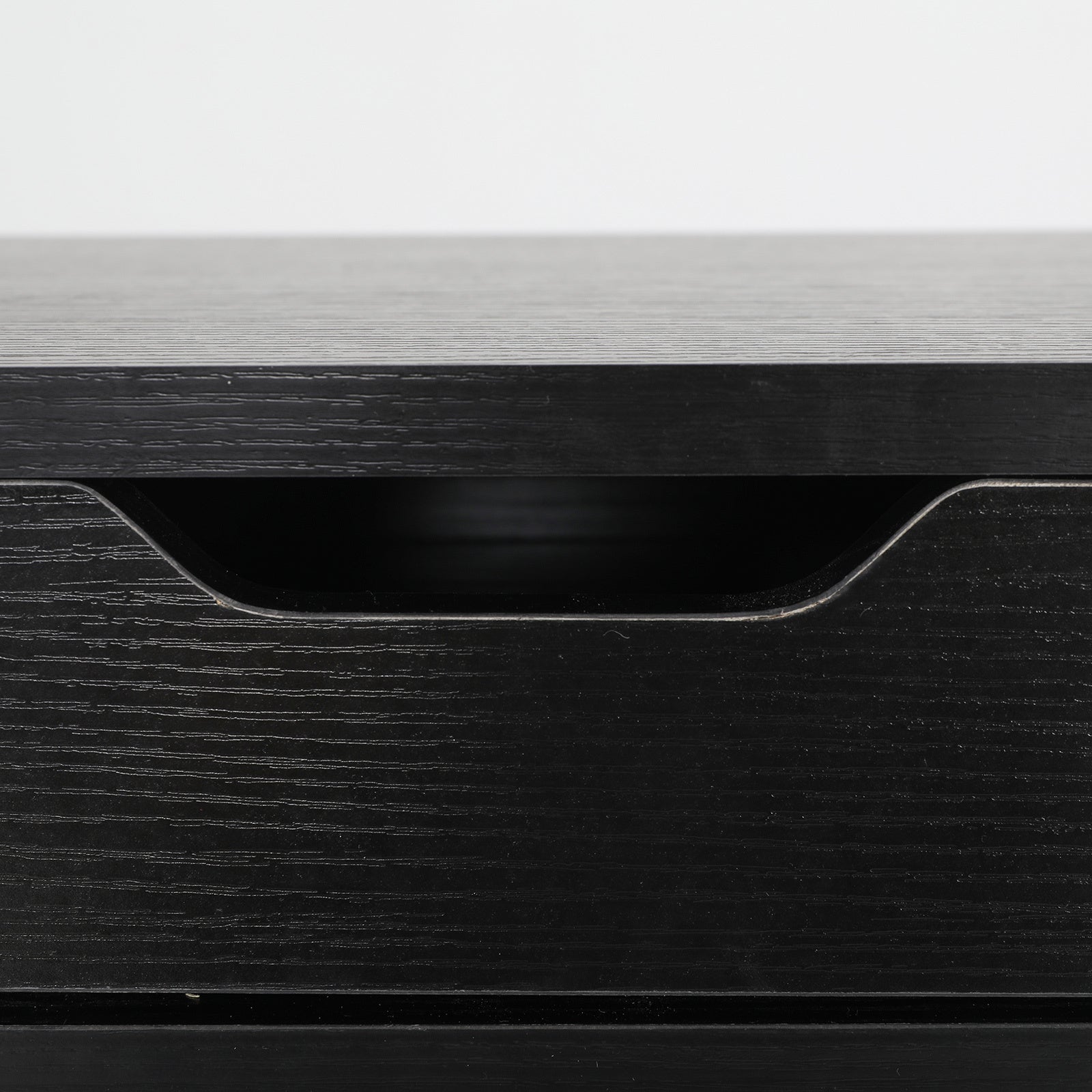 Bedside Table 2 Drawer Wood Leg Storage Cabinet Nightstand SUZY BLACK - Cosy Abode