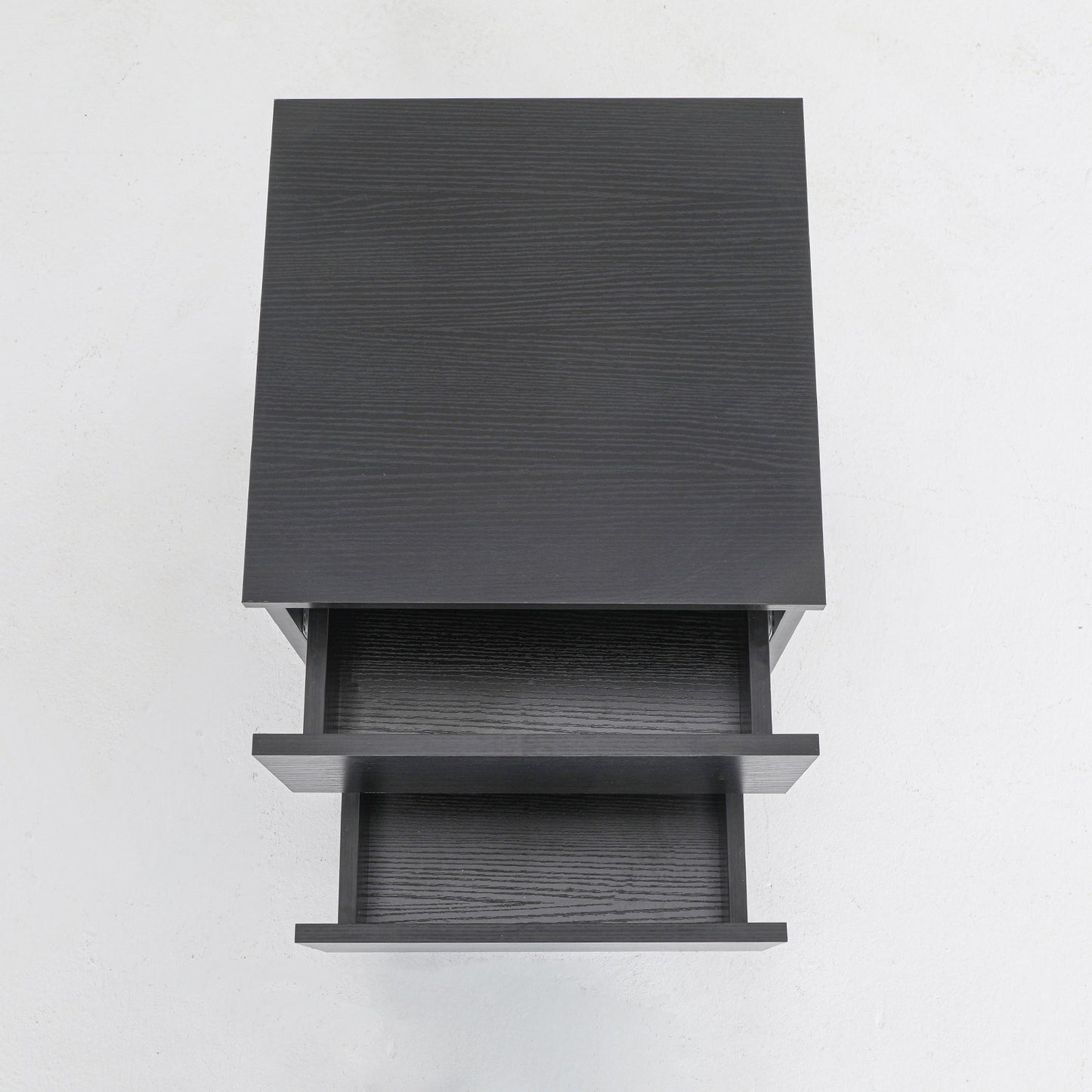 Bedside Table Side Storage Cabinet Nightstand Bedroom 2 Drawer JOSS BLACK - Cosy Abode