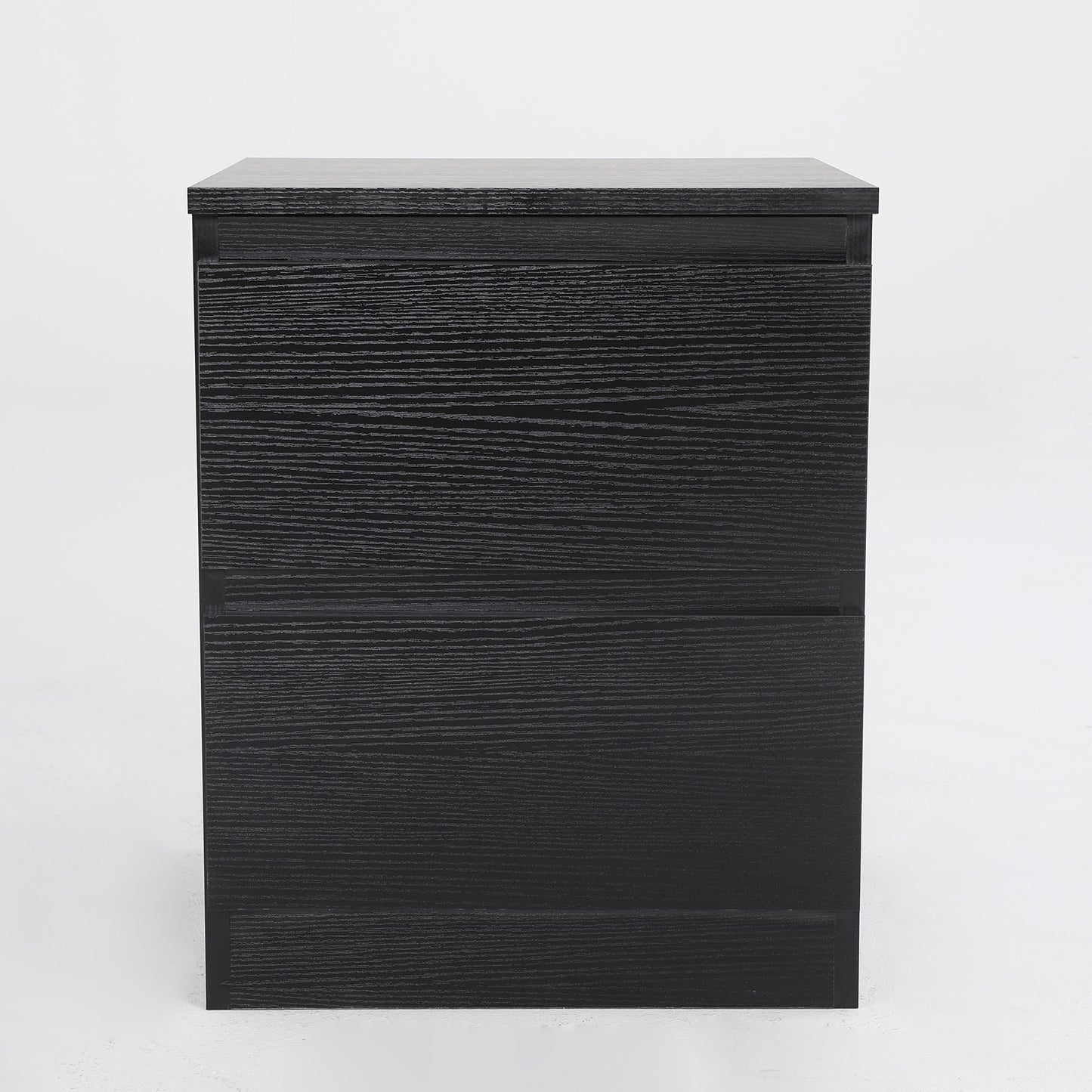 Bedside Table Side Storage Cabinet Nightstand Bedroom 2 Drawer JOSS BLACK - Cosy Abode