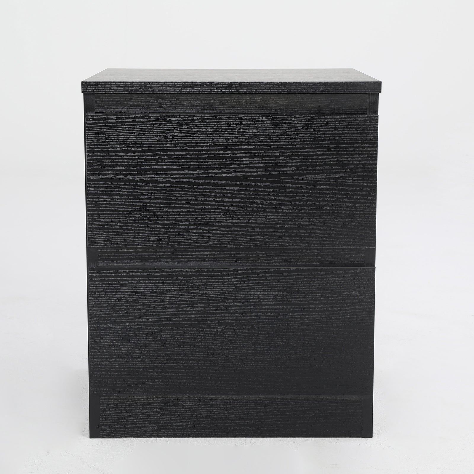 Bedside Table Side Storage Cabinet Nightstand Bedroom 2 Drawer JOSS BLACK - Cosy Abode