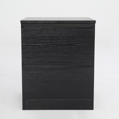 Bedside Table Side Storage Cabinet Nightstand Bedroom 2 Drawer JOSS BLACK - Cosy Abode