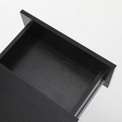 Bedside Table Side Storage Cabinet Nightstand Bedroom 2 Drawer JOSS BLACK - Cosy Abode