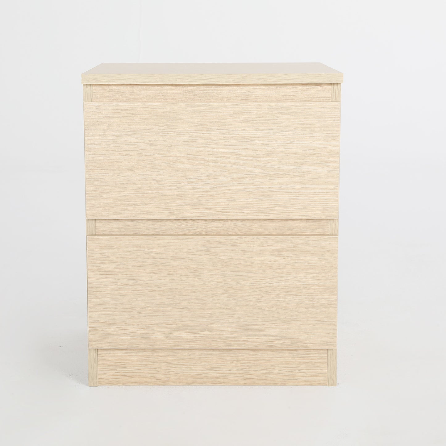 Bedside Table Side Storage Cabinet Nightstand Bedroom 2 Drawer JOSS OAK - Cosy Abode