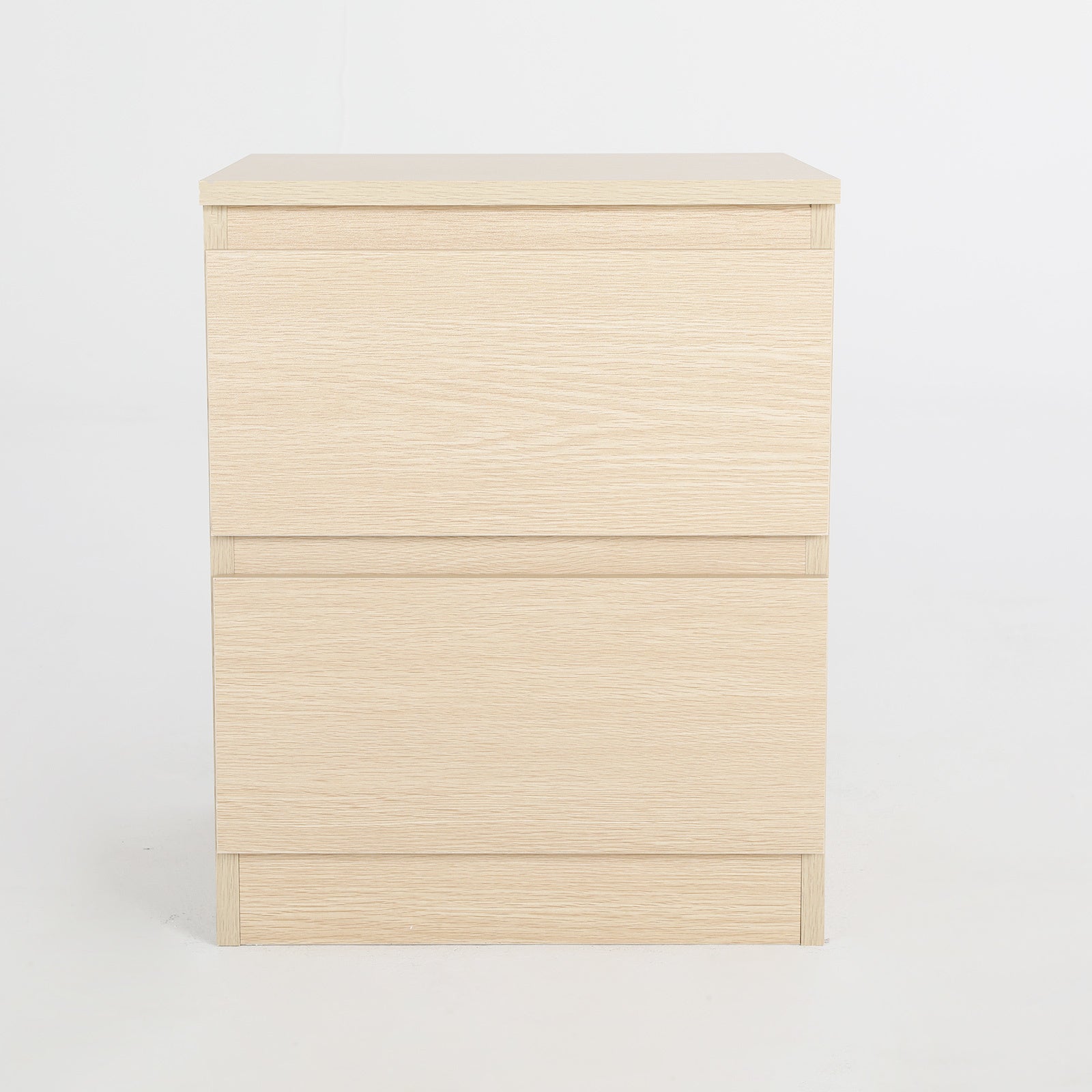Bedside Table Side Storage Cabinet Nightstand Bedroom 2 Drawer JOSS OAK - Cosy Abode