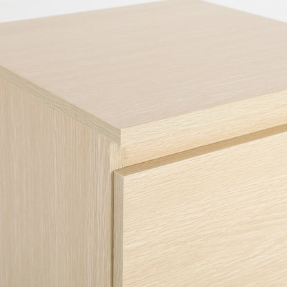 Bedside Table Side Storage Cabinet Nightstand Bedroom 2 Drawer JOSS OAK - Cosy Abode