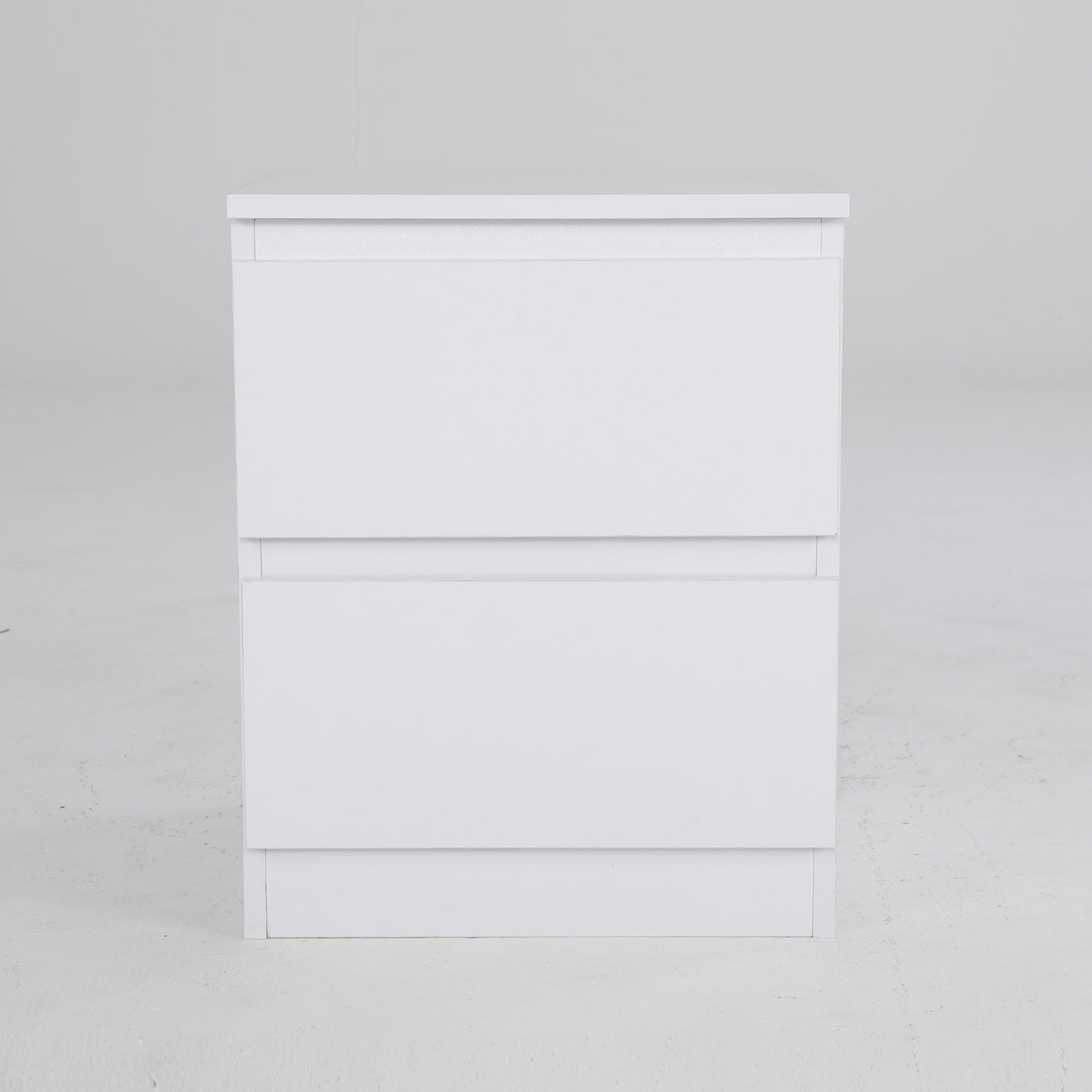 Bedside Table Side Storage Cabinet Nightstand Bedroom 2 Drawer JOSS WHITE - Cosy Abode