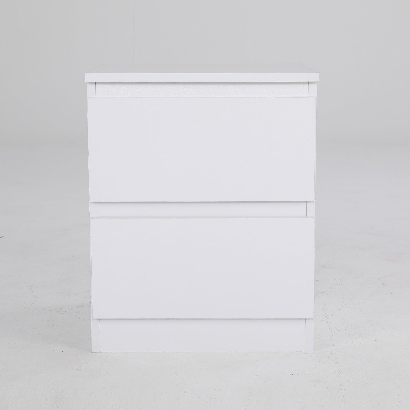 Bedside Table Side Storage Cabinet Nightstand Bedroom 2 Drawer JOSS WHITE - Cosy Abode