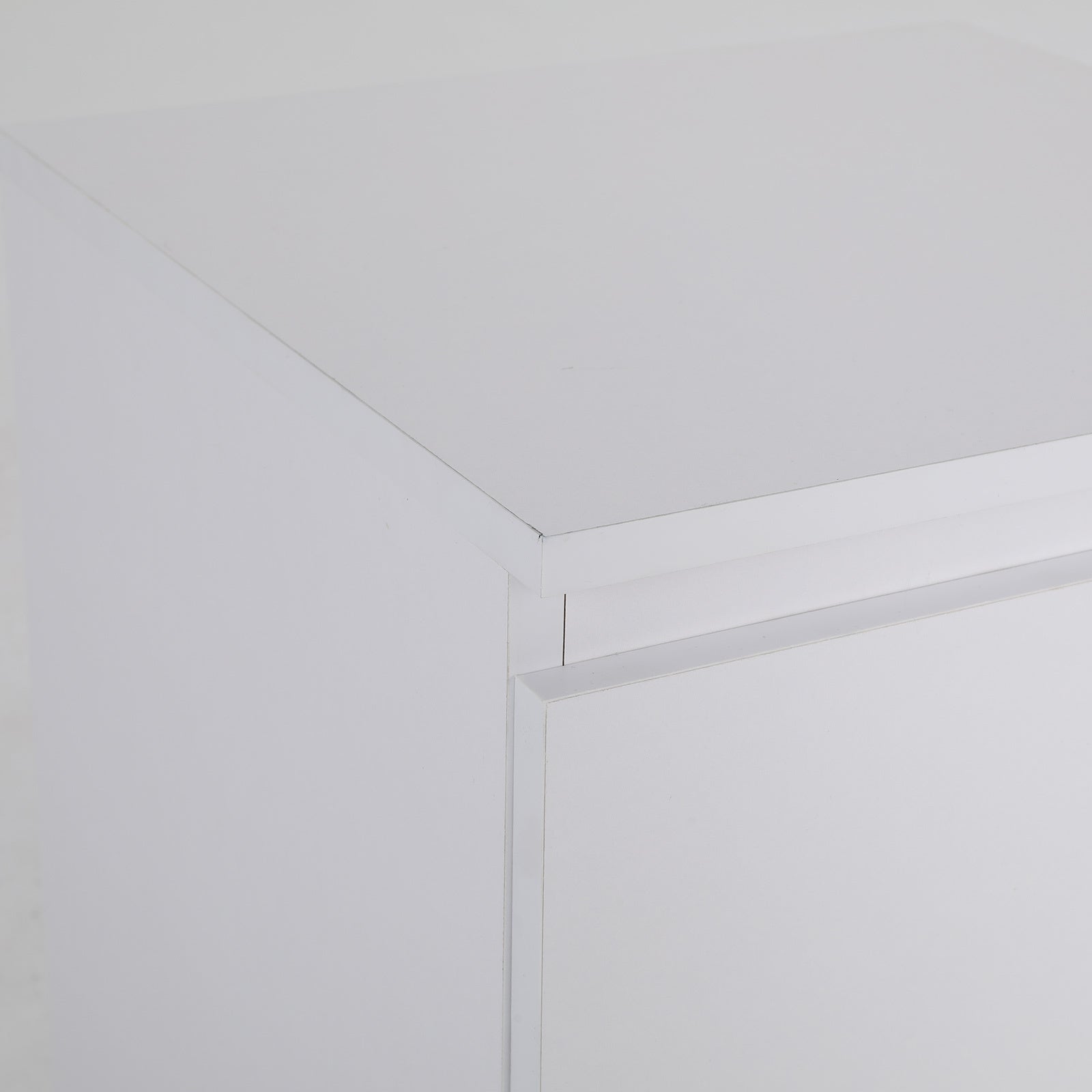 Bedside Table Side Storage Cabinet Nightstand Bedroom 2 Drawer JOSS WHITE - Cosy Abode