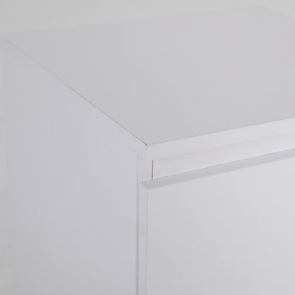 Bedside Table Side Storage Cabinet Nightstand Bedroom 2 Drawer JOSS WHITE - Cosy Abode
