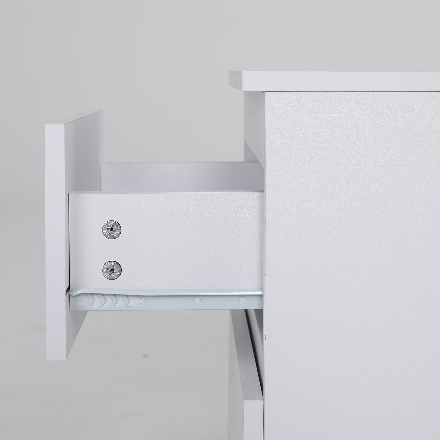 Bedside Table Side Storage Cabinet Nightstand Bedroom 2 Drawer JOSS WHITE - Cosy Abode