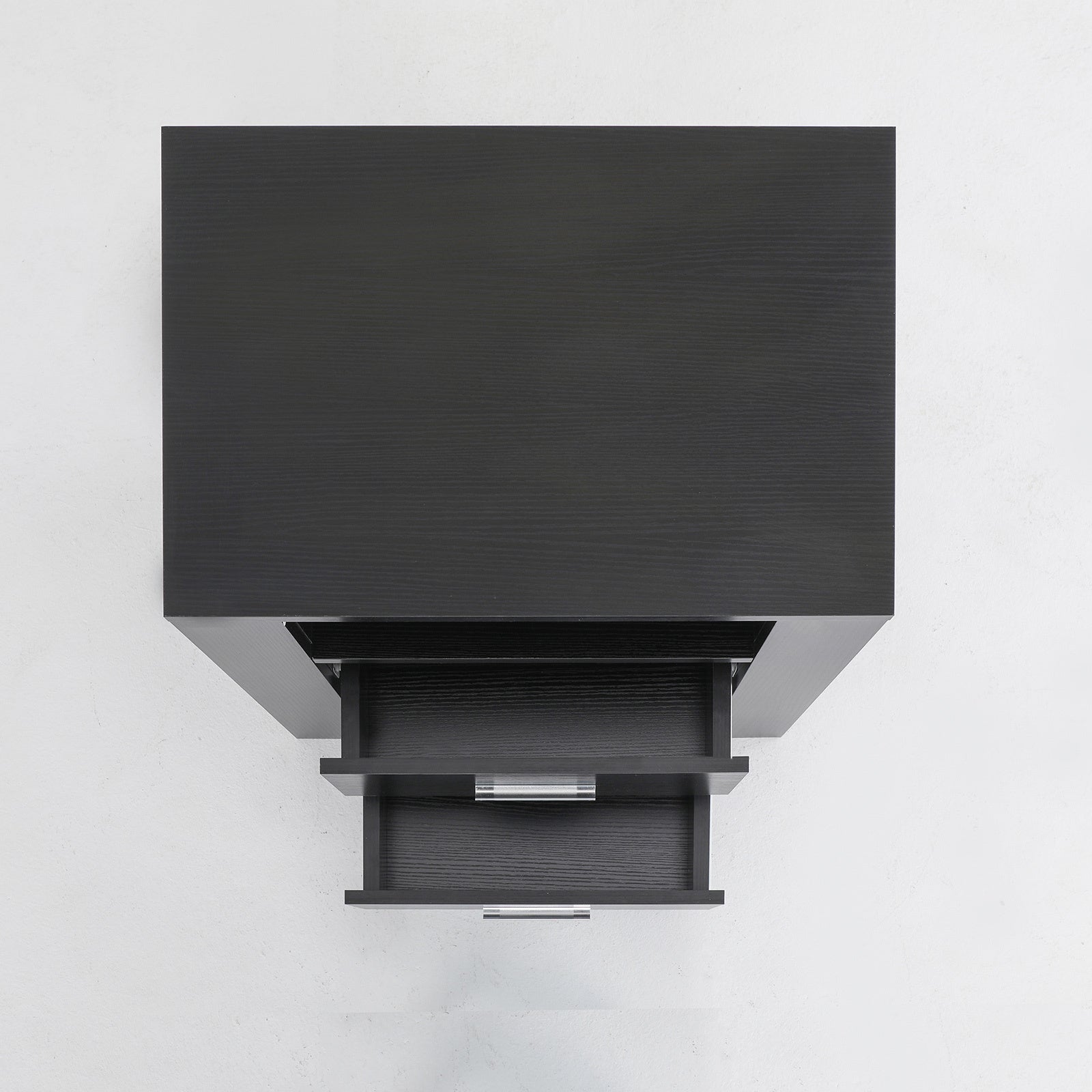 Bedside Table Side Storage Cabinet Nightstand Bedroom 2 Drawer 1 Shelf ZURI BLACK - Cosy Abode