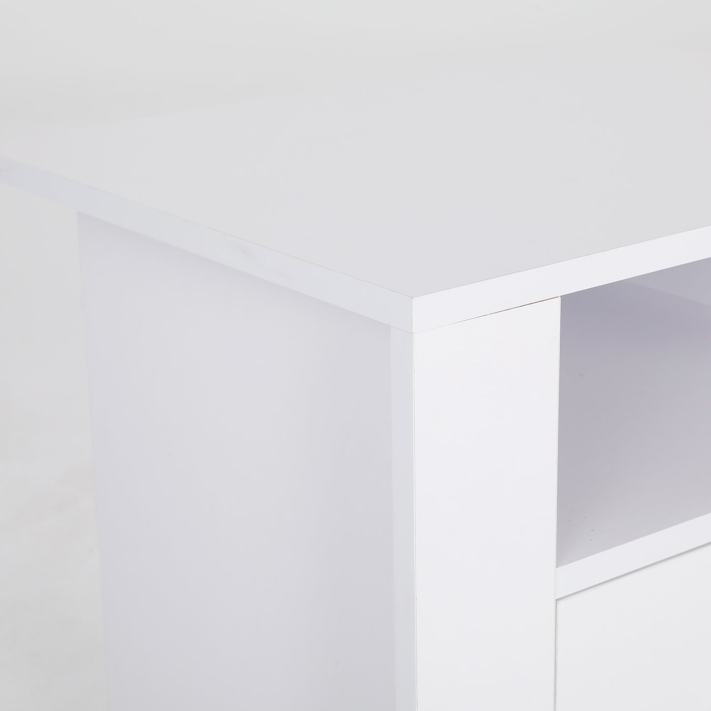 Bedside Table Side Storage Cabinet Nightstand Bedroom 2 Drawer 1 Shelf ZURI WHITE - Cosy Abode