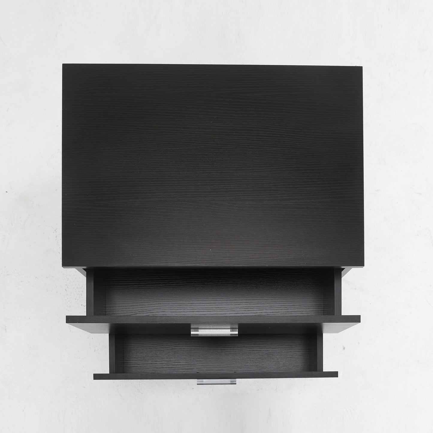 Bedside Table Side Storage Cabinet Nightstand Bedroom 2 Drawer Legs ETTA BLACK - Cosy Abode