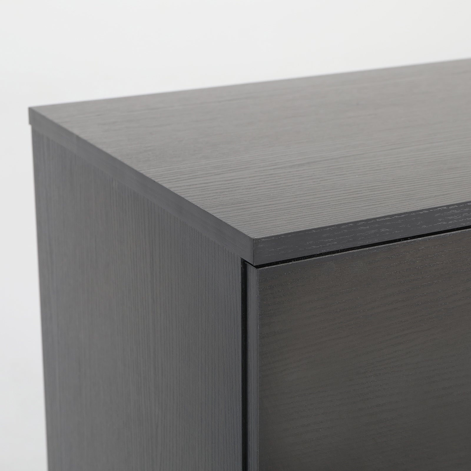 Bedside Table Side Storage Cabinet Nightstand Bedroom 2 Drawer Legs ETTA BLACK - Cosy Abode