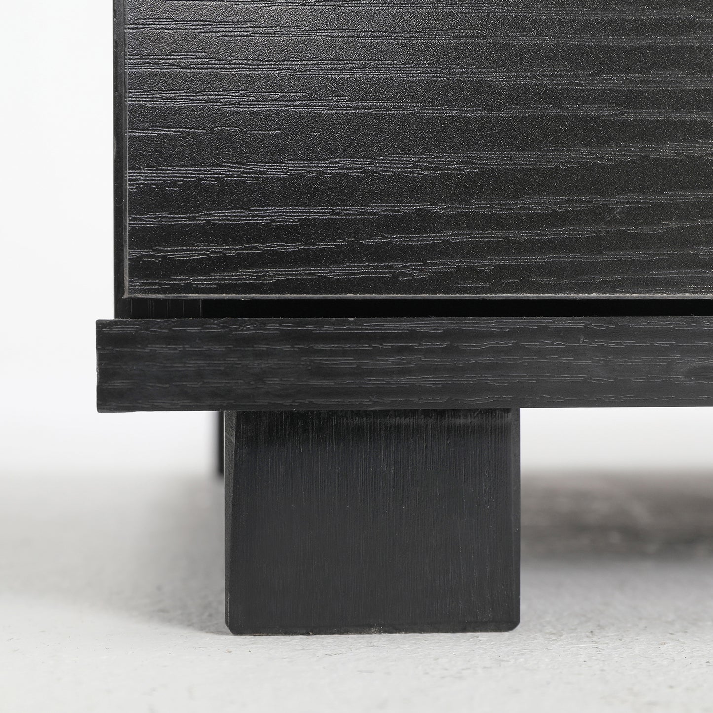 Bedside Table Side Storage Cabinet Nightstand Bedroom 2 Drawer Legs ETTA BLACK - Cosy Abode