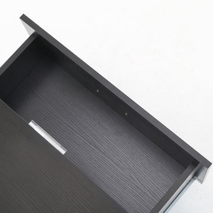 Bedside Table Side Storage Cabinet Nightstand Bedroom 2 Drawer Legs ETTA BLACK - Cosy Abode