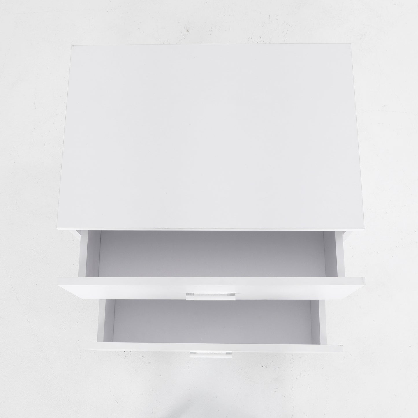 Bedside Table Side Storage Cabinet Nightstand Bedroom 2 Drawer Legs ETTA WHITE - Cosy Abode