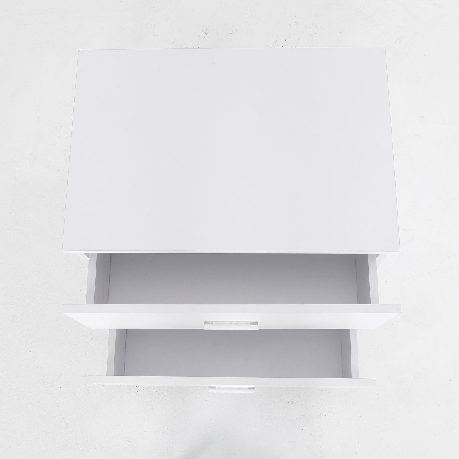 Bedside Table Side Storage Cabinet Nightstand Bedroom 2 Drawer Legs ETTA WHITE - Cosy Abode