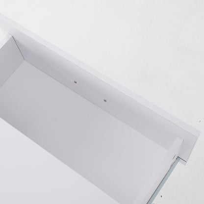 Bedside Table Side Storage Cabinet Nightstand Bedroom 2 Drawer Legs ETTA WHITE - Cosy Abode