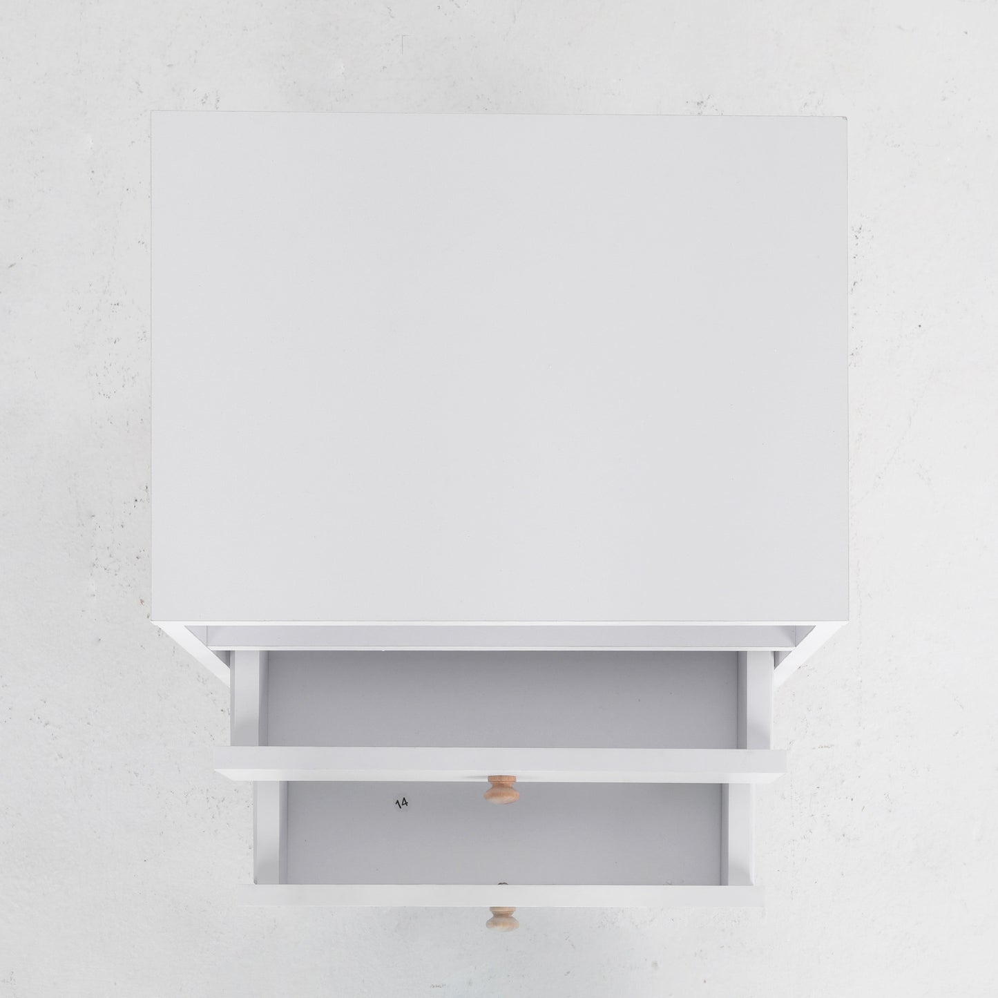 Bedside Table Side Storage Cabinet Nightstand Bedroom 2 Drawer ANYA - WHITE - Cosy Abode
