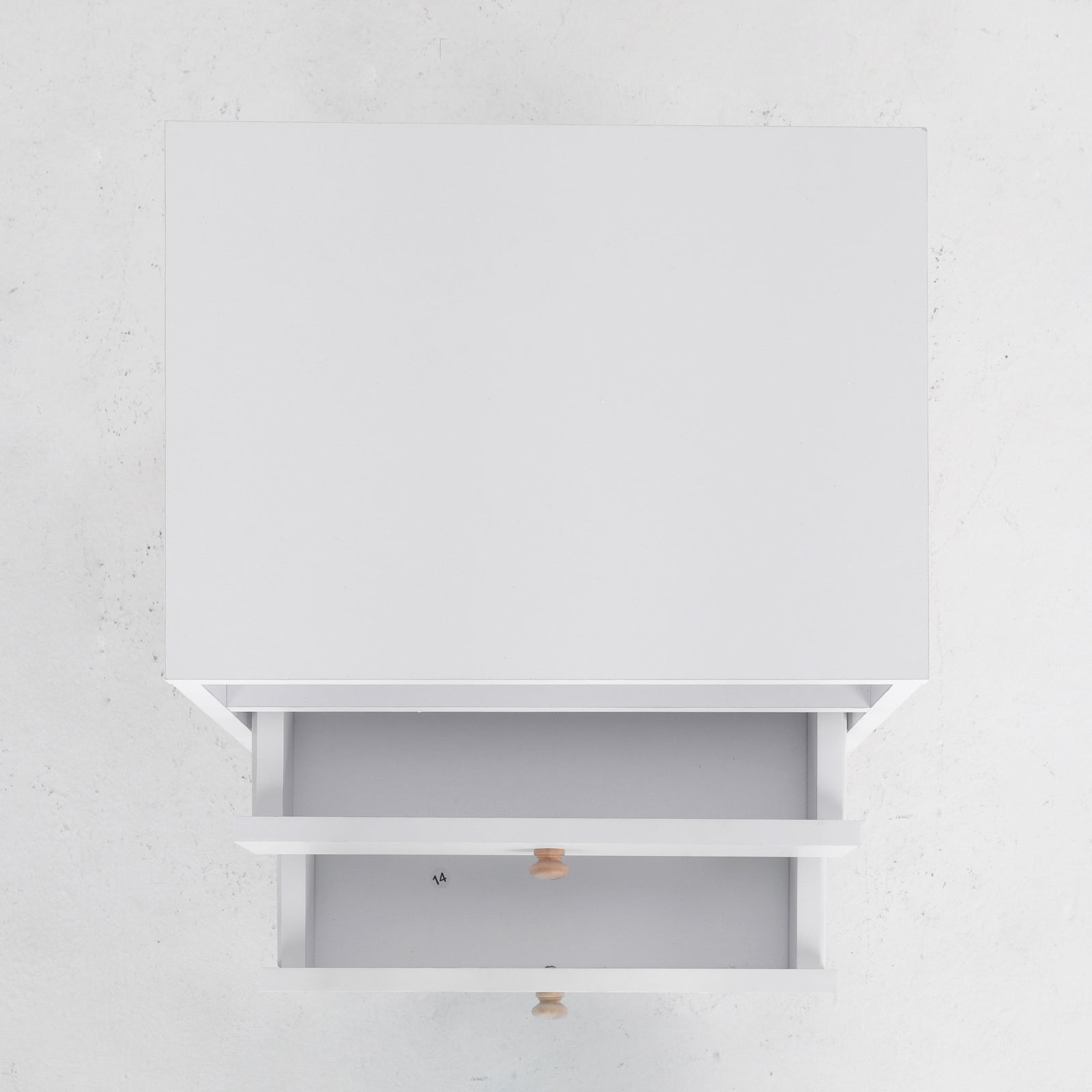 Bedside Table Side Storage Cabinet Nightstand Bedroom 2 Drawer ANYA - WHITE - Cosy Abode