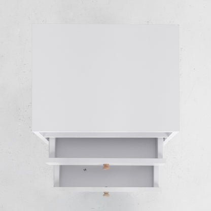 Bedside Table Side Storage Cabinet Nightstand Bedroom 2 Drawer ANYA - WHITE - Cosy Abode