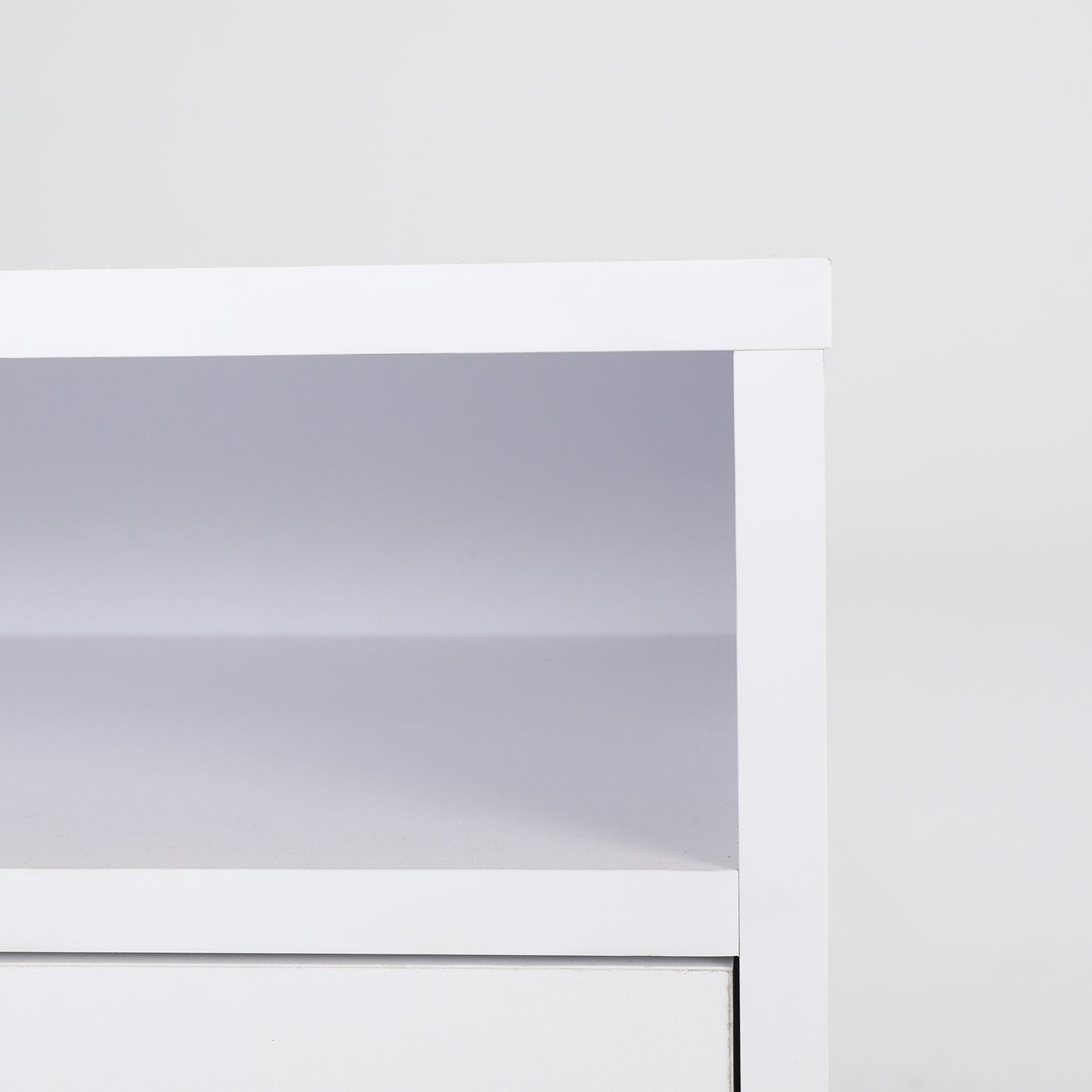 Bedside Table Side Storage Cabinet Nightstand Bedroom 2 Drawer ANYA - WHITE - Cosy Abode