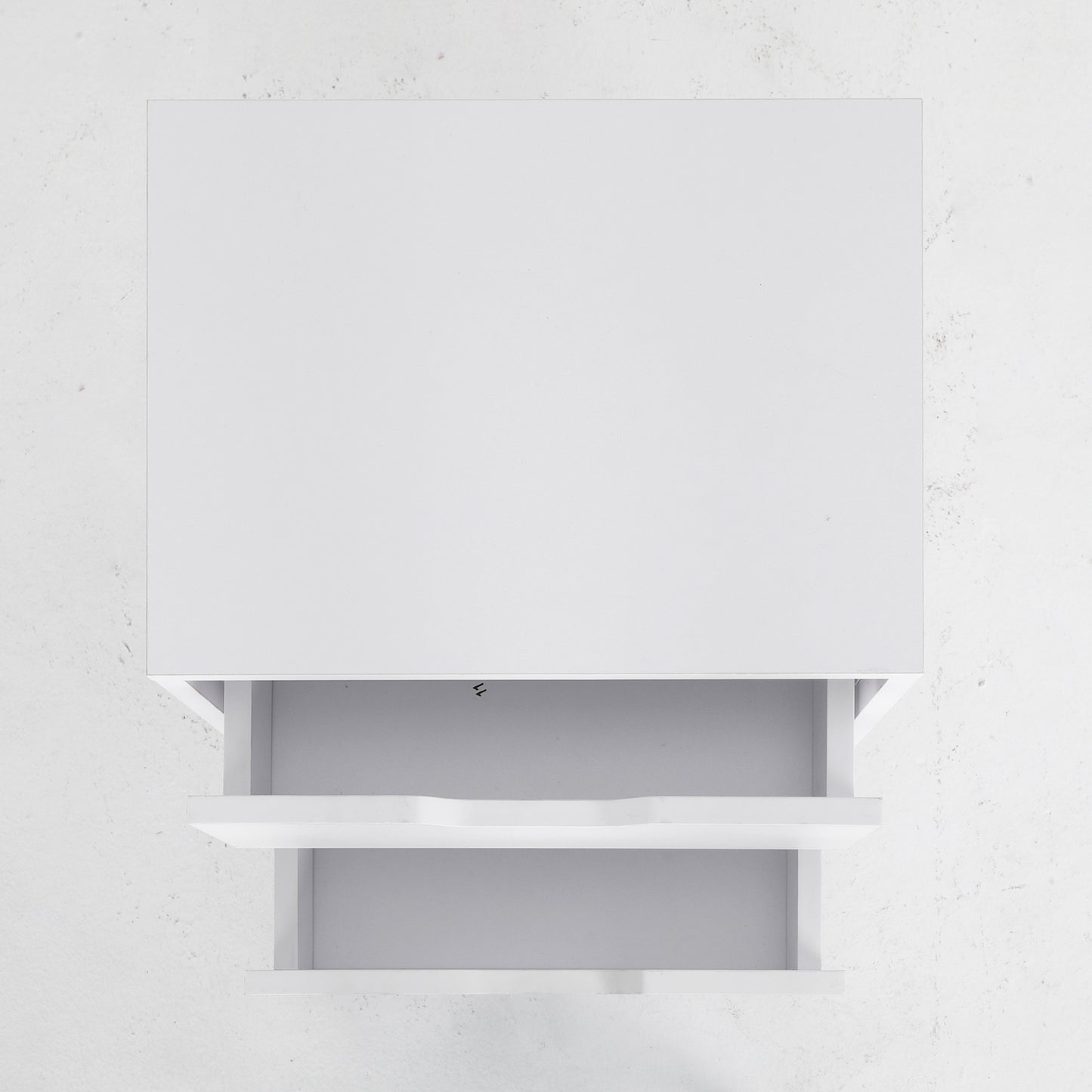 Bedside Table 2 Drawer Wood Leg Storage Cabinet Nightstand KIYO WHITE - Cosy Abode