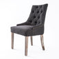 French Provincial Dining Chair Oak Leg AMOUR BLACK - Cosy Abode