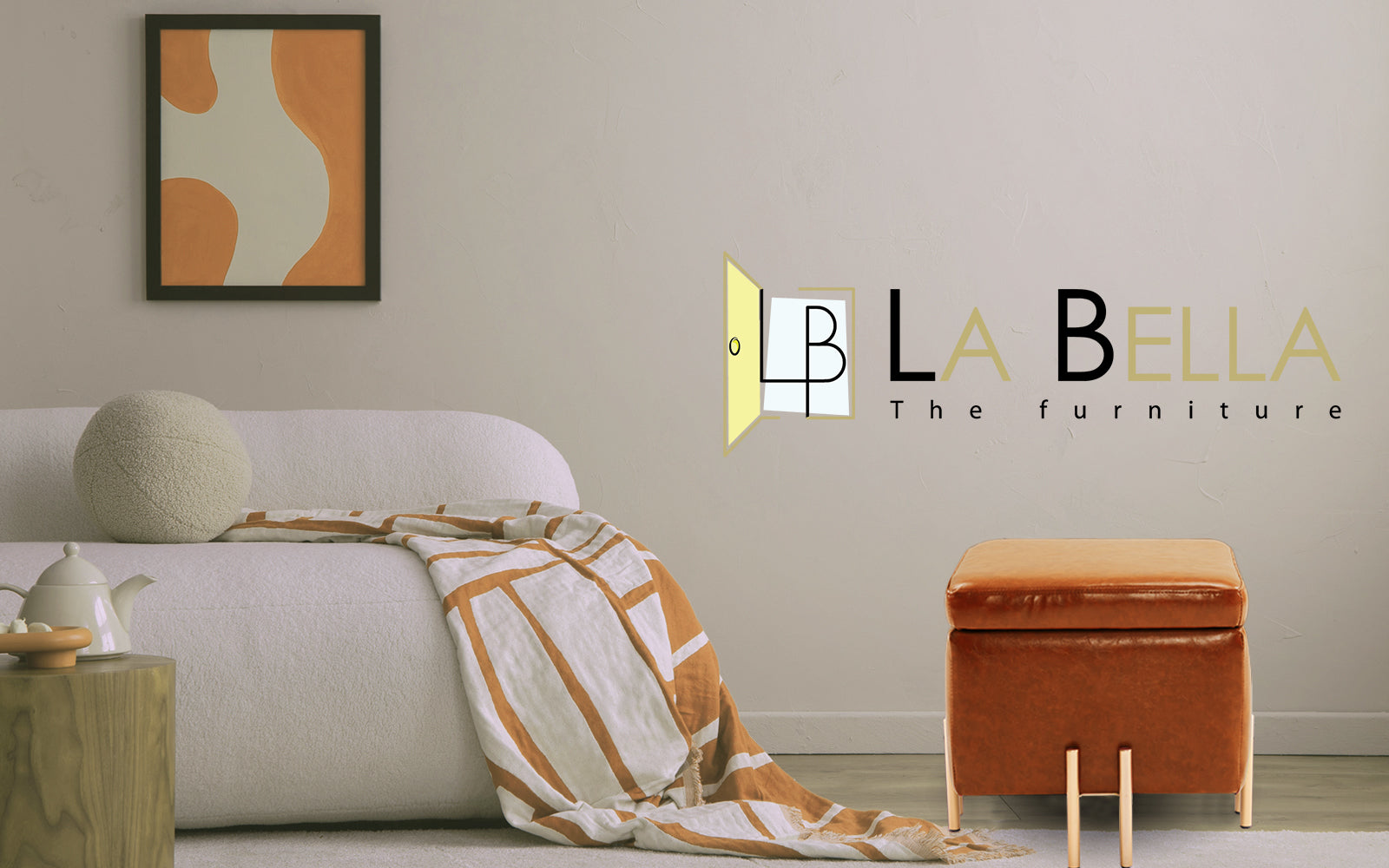 Storage Ottoman Foot Stool Cube Tuffet Seat 45cm PU Leather BROWN - Cosy Abode