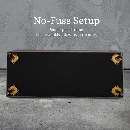 Storage Ottoman Stool Bench Seat 110cm Velvet GREY - Cosy Abode