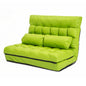 Lounge Couch Sofa Bed Double Seat Leather GEMINI GREEN - Cosy Abode