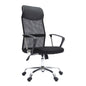 Office Chair Mesh High Back In-Built Lumbar BREEZE BLACK - Cosy Abode
