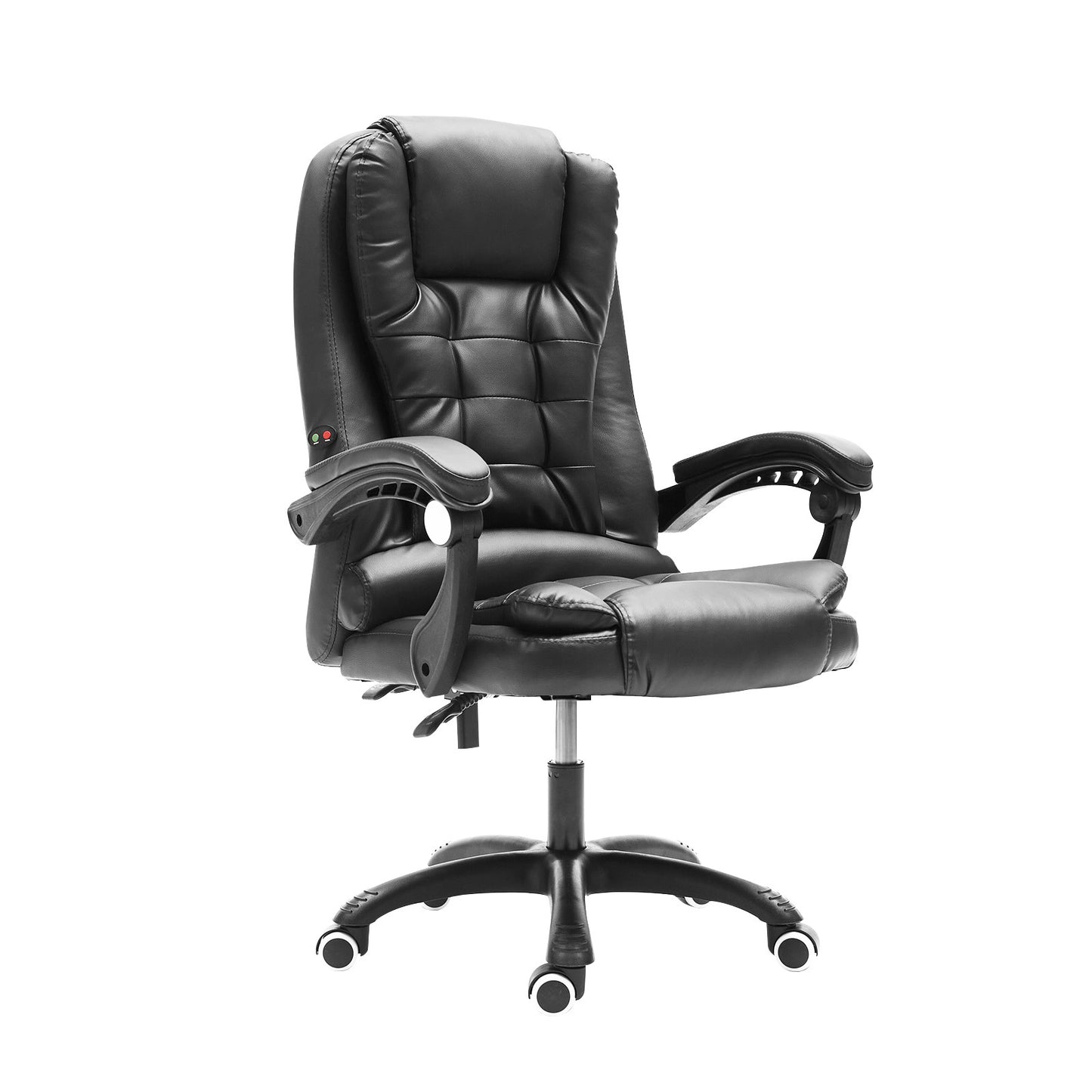 La Bella Black Massage Vibration Ergonomic Executive Office Chair - Cosy Abode