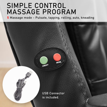 La Bella Black Massage Vibration Ergonomic Executive Office Chair - Cosy Abode
