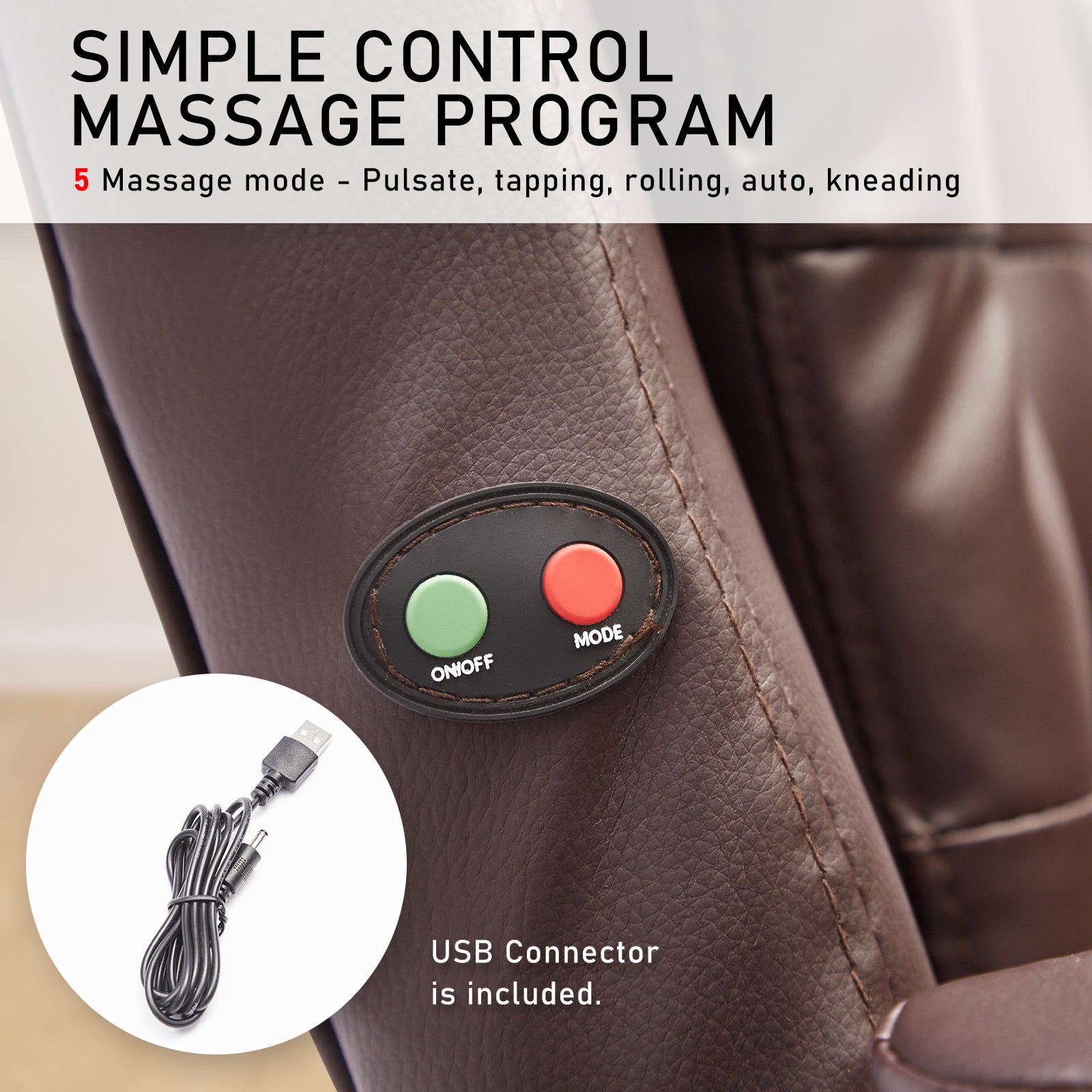 La Bella Espresso Massage Vibration Ergonomic Executive Office Chair - Cosy Abode