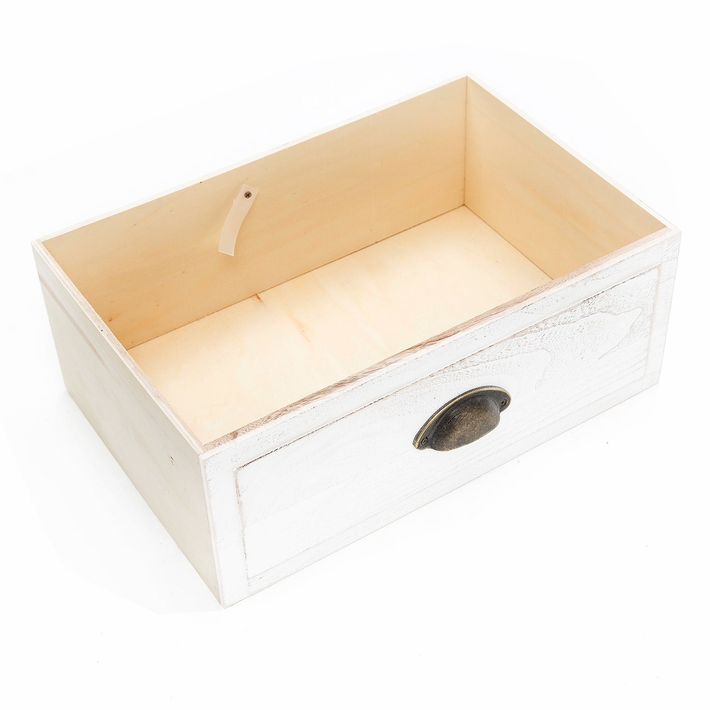 Bedside Table 2 Drawer Vintage Side Table Storage Cabinet Bedroom LYDIA WHITE - Cosy Abode