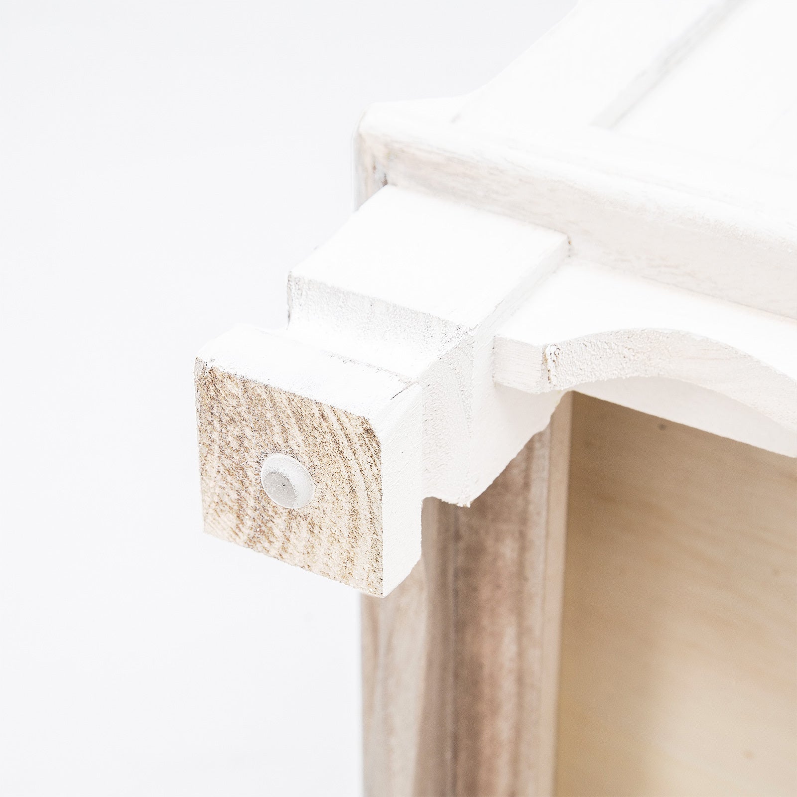 Bedside Table 2 Drawer Vintage Side Table Storage Cabinet Bedroom LYDIA WHITE - Cosy Abode