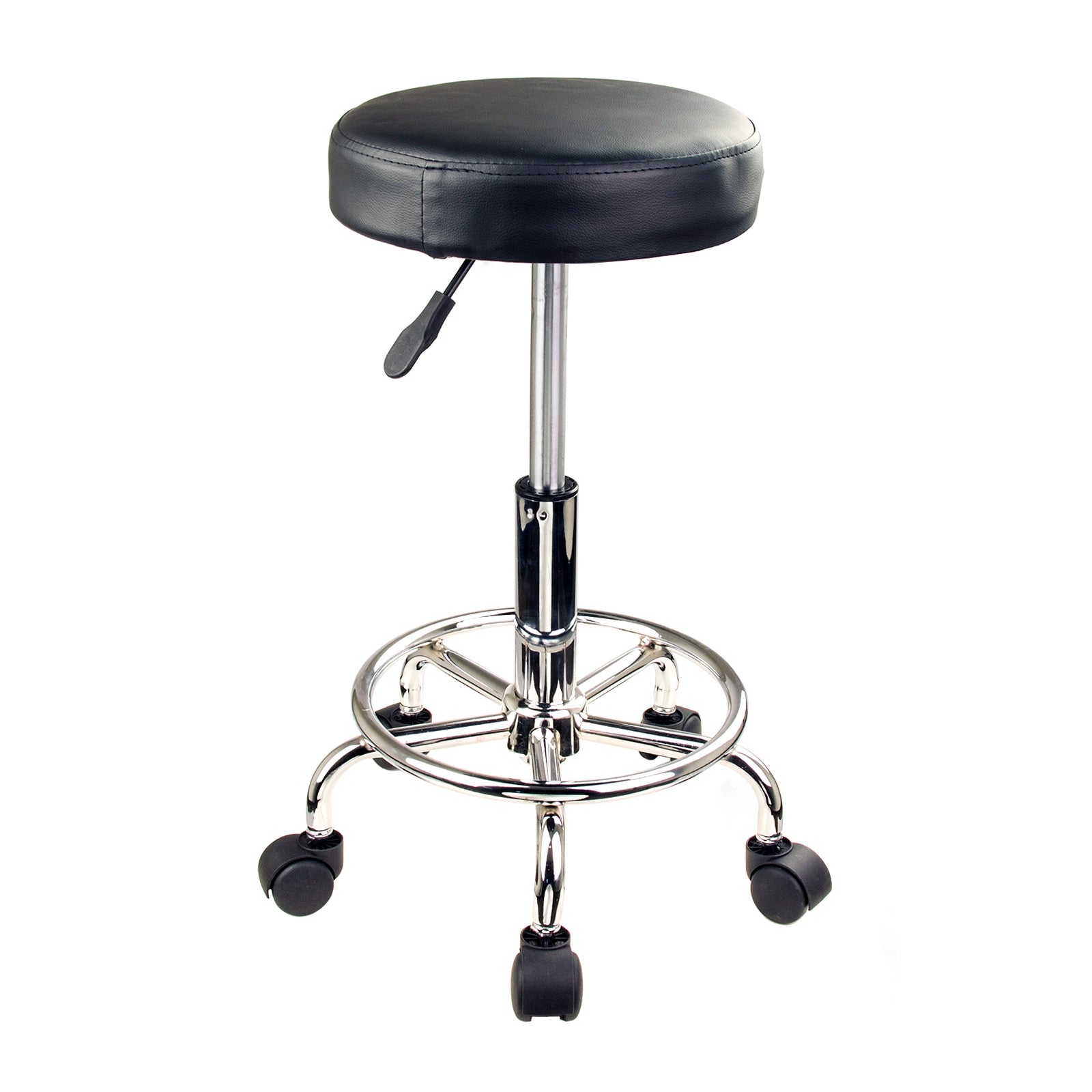 Swivel Salon Barber Stool Chair Round Type BLACK - Cosy Abode