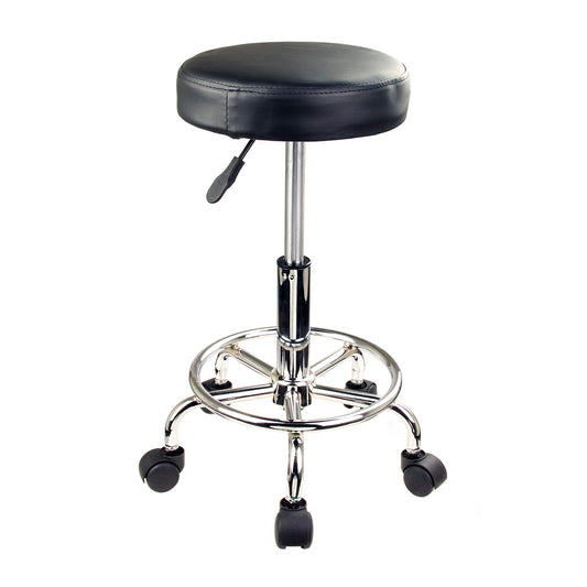Swivel Salon Barber Stool Chair Round Type BLACK - Cosy Abode